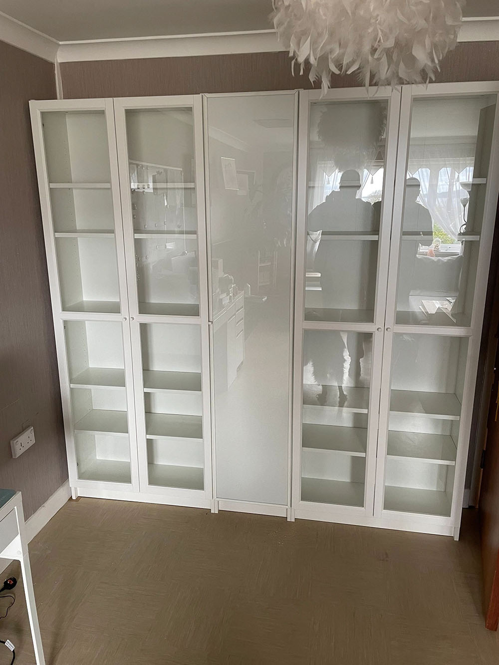 Glass door cabinet